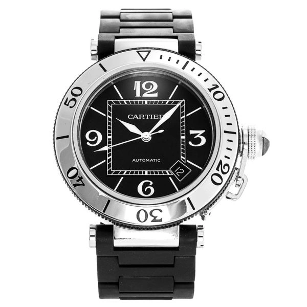 Efficient Black Cartier Pasha W31077U 861
