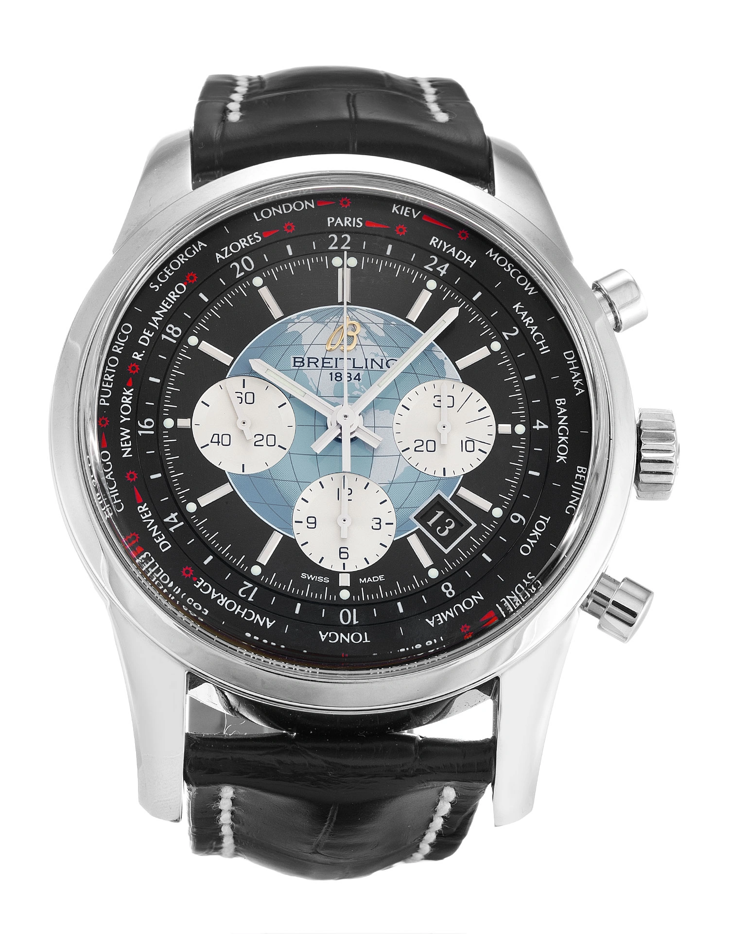 Sporty Breitling Transocean Chronograph AB 1012