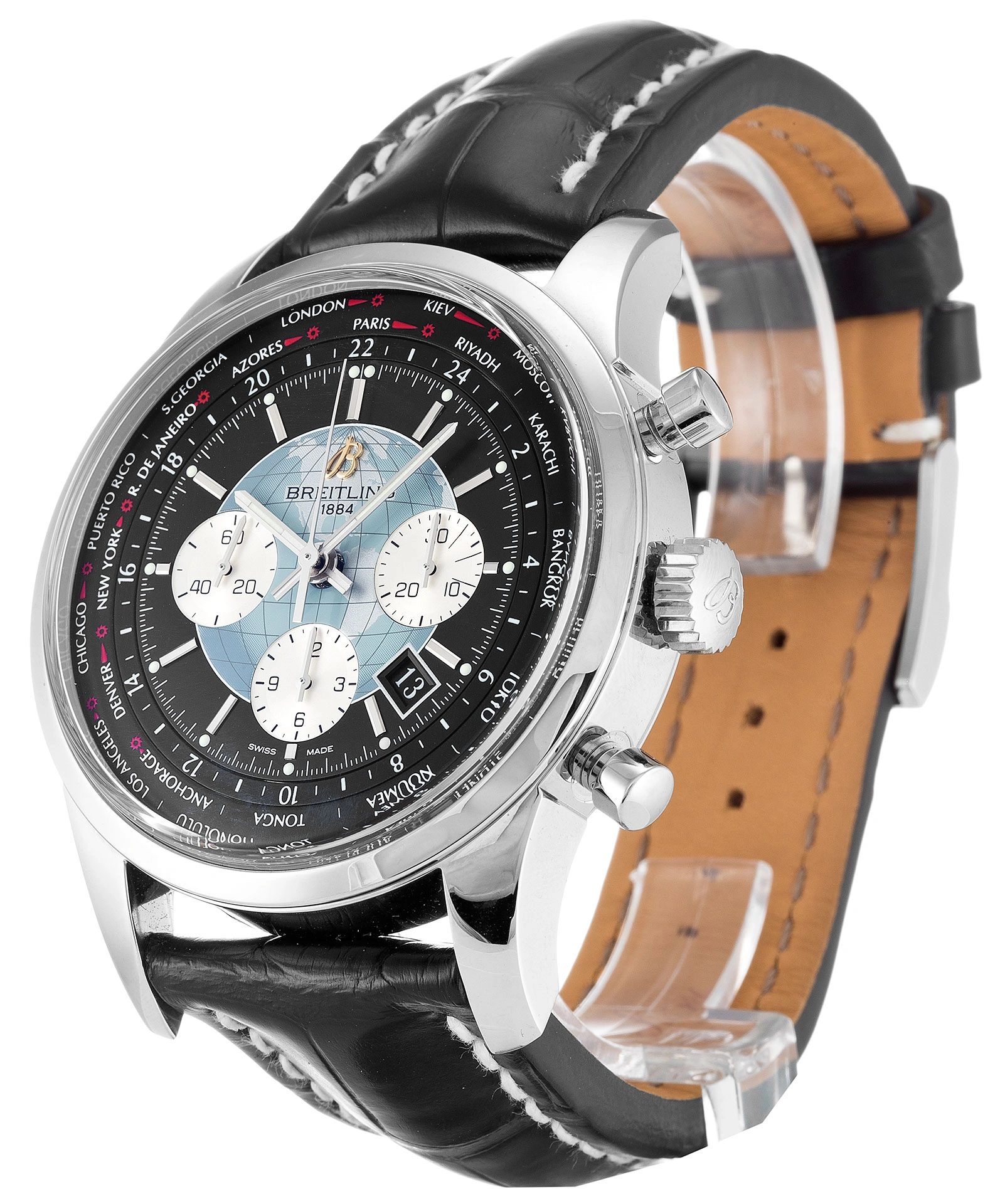 Sporty Breitling Transocean Chronograph AB 1012