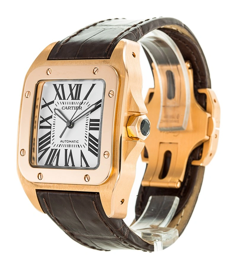 TimelessDesign Cartier Santos Gold 100 Steel W20095Y 871