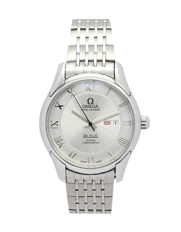 Sporty Omega De Ville Hour Vision Silver Steel 614