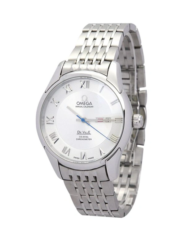Sporty Omega De Ville Hour Vision Silver Steel 614