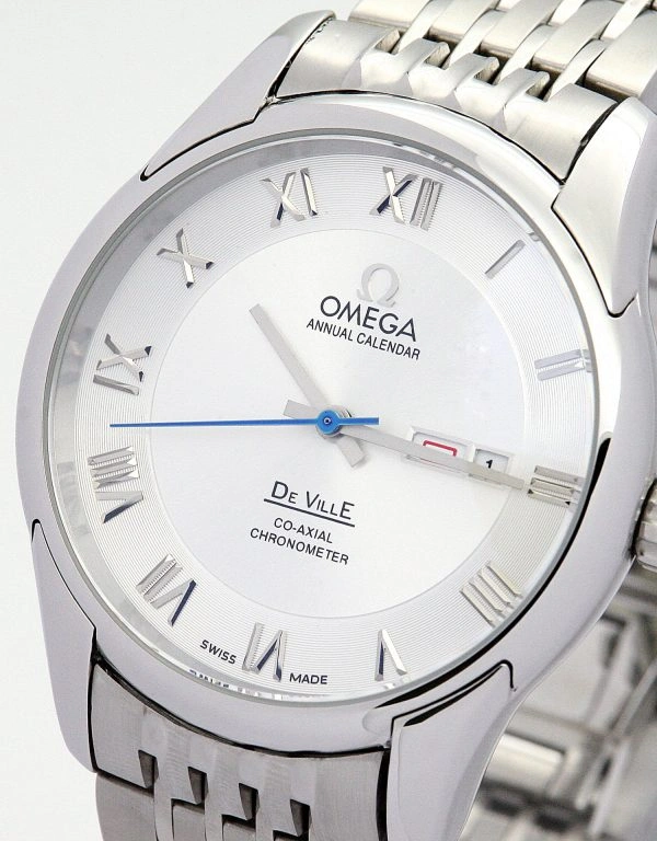 Sporty Omega De Ville Hour Vision Silver Steel 614