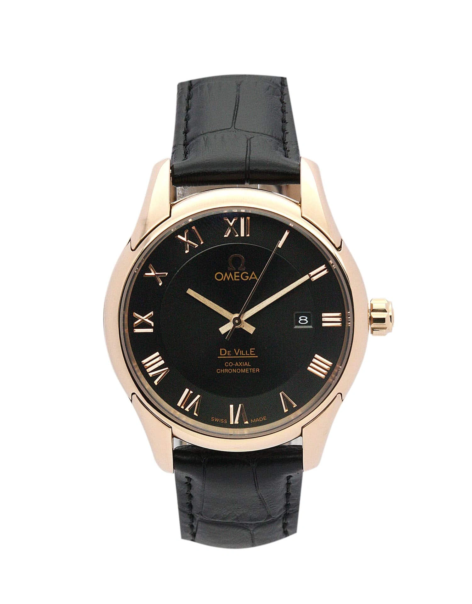DailyWear Omega De Ville Hour Vision black leather 613