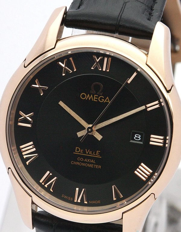 DailyWear Omega De Ville Hour Vision black leather 613
