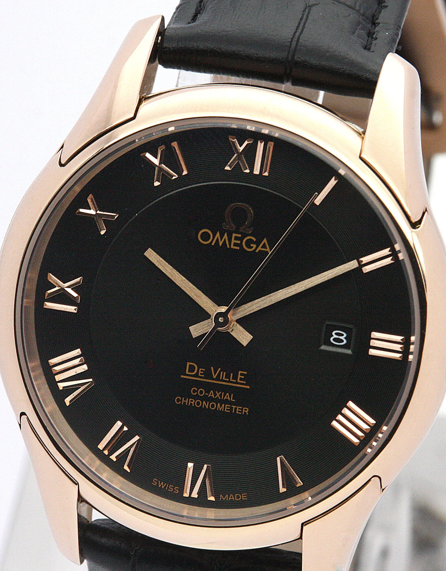 DailyWear Omega De Ville Hour Vision black leather 613