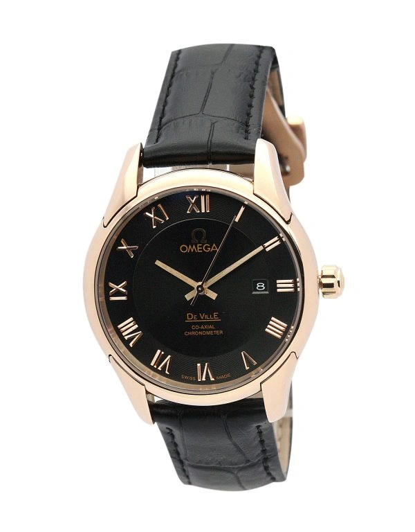 DailyWear Omega De Ville Hour Vision black leather 613