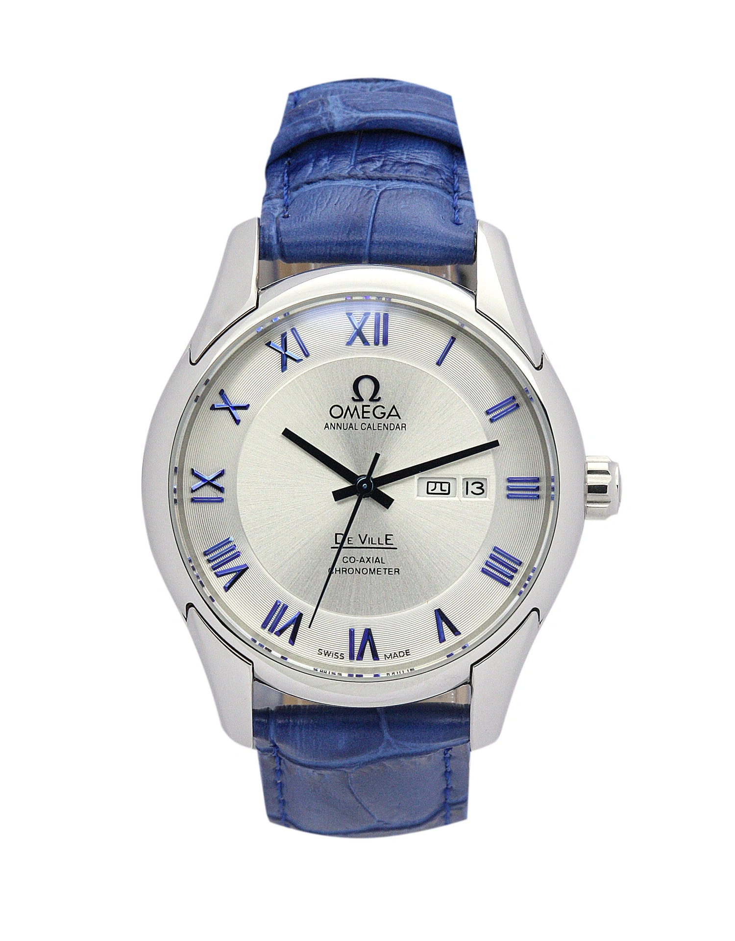 EasyCare Omega De Ville Hour Vision blue leather 611