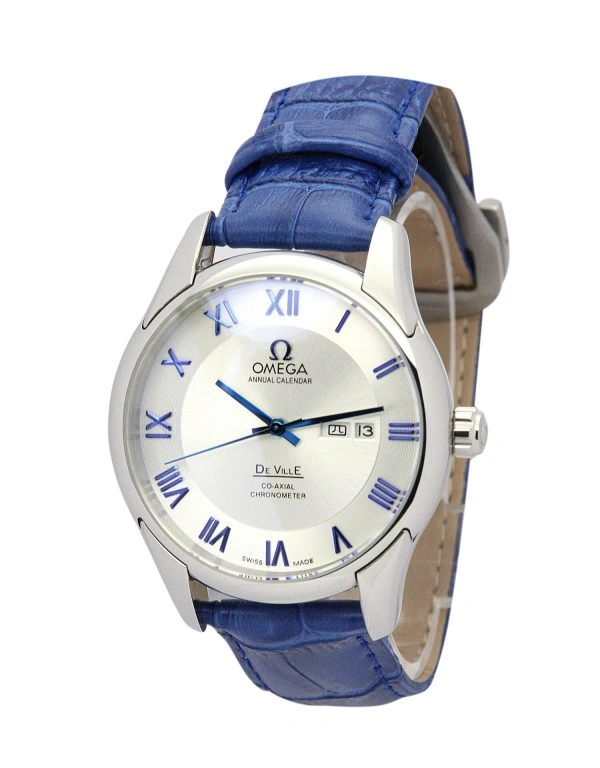 EasyCare Omega De Ville Hour Vision blue leather 611