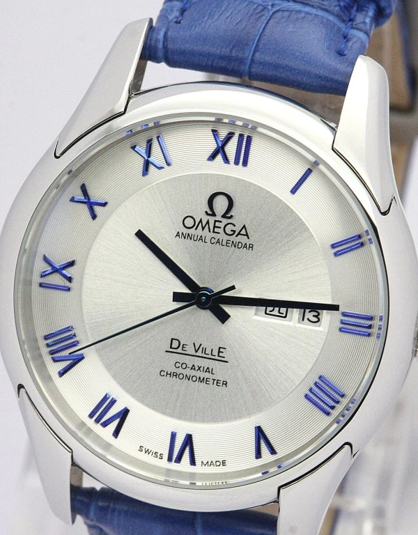 EasyCare Omega De Ville Hour Vision blue leather 611
