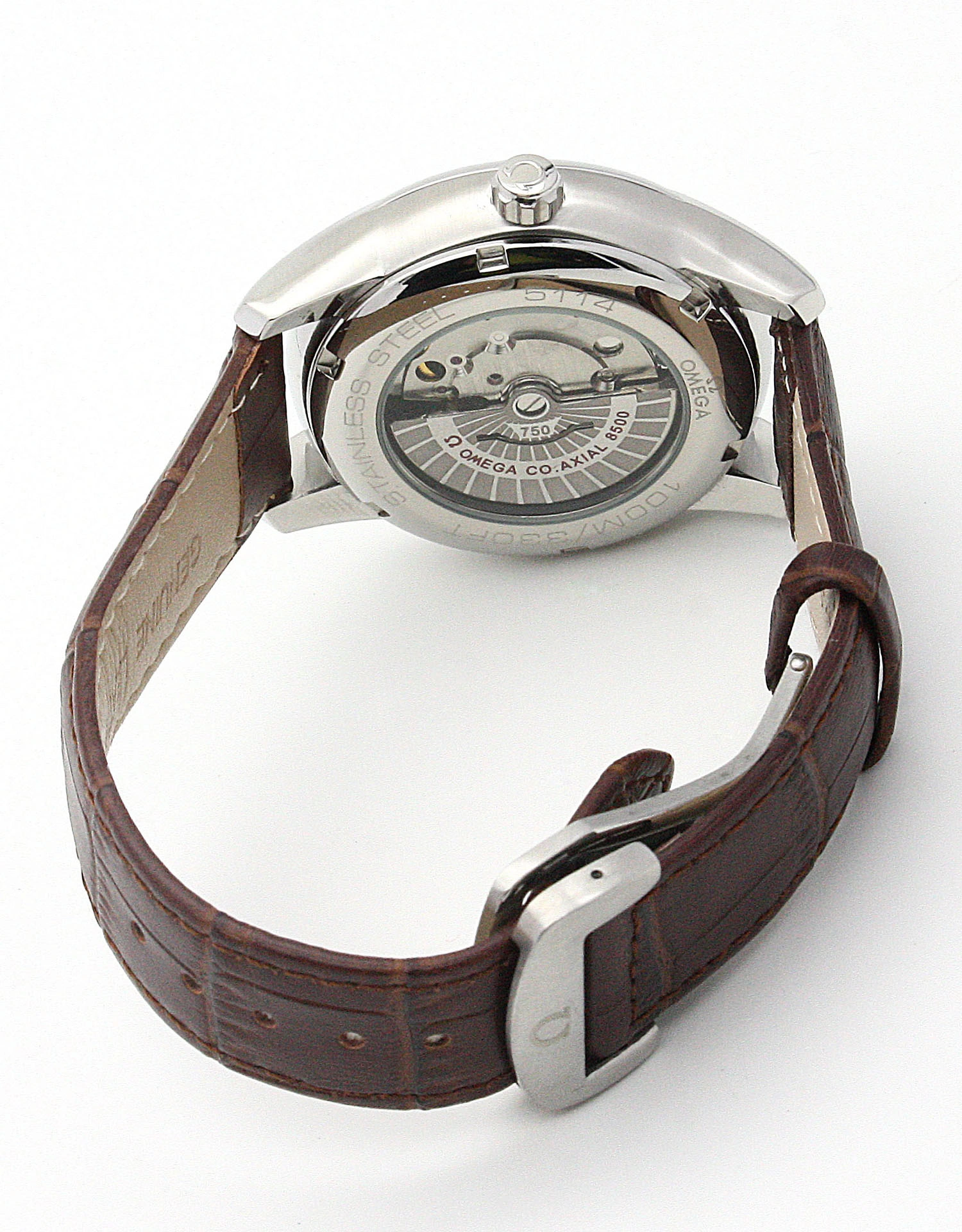 Omega De Ville Hour Vision brown leather ComfortFit 618