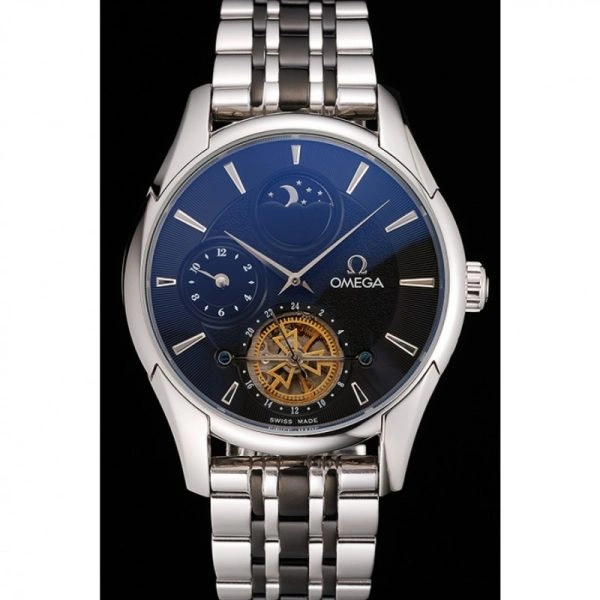 Omega De Ville Moonphase Tourbillon Black ZipUp 626