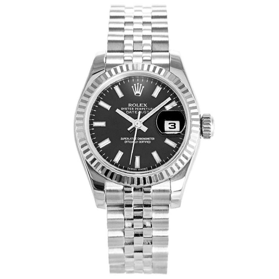 Rolex Datejust Black Ladies WaterResistant 80