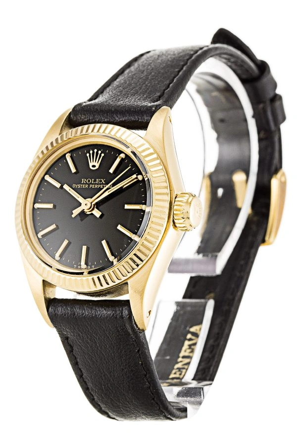 Upgraded Rolex Lady Oyster Perpetual 6718 Black Dial 282
